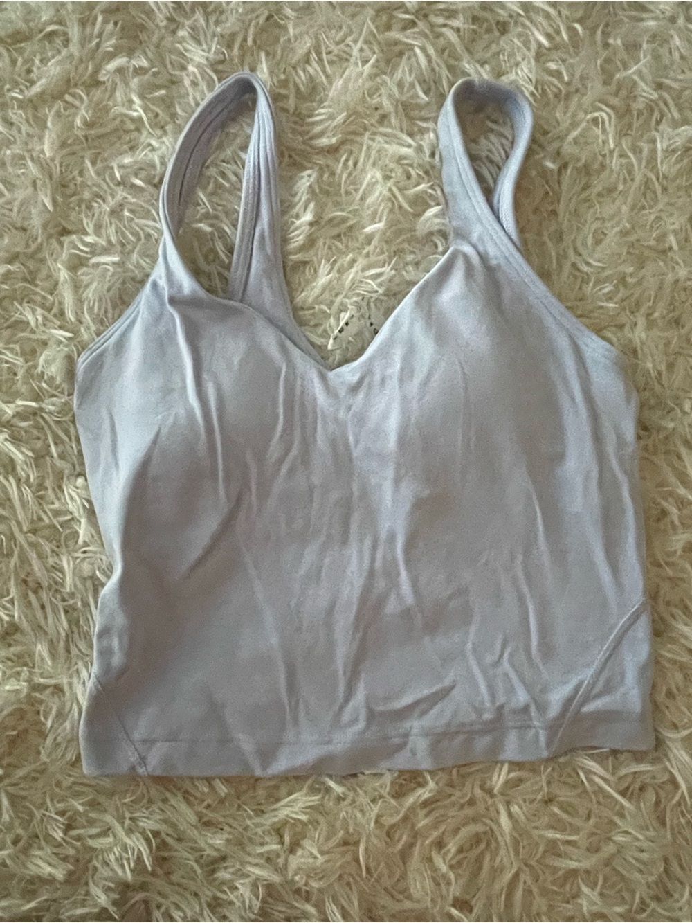 Lululemon Light Lavender Seamless Sports Brami Tank Top